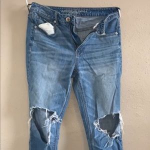 Ripped American eagle jeans